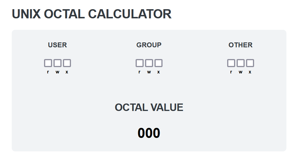 Octal Calculator